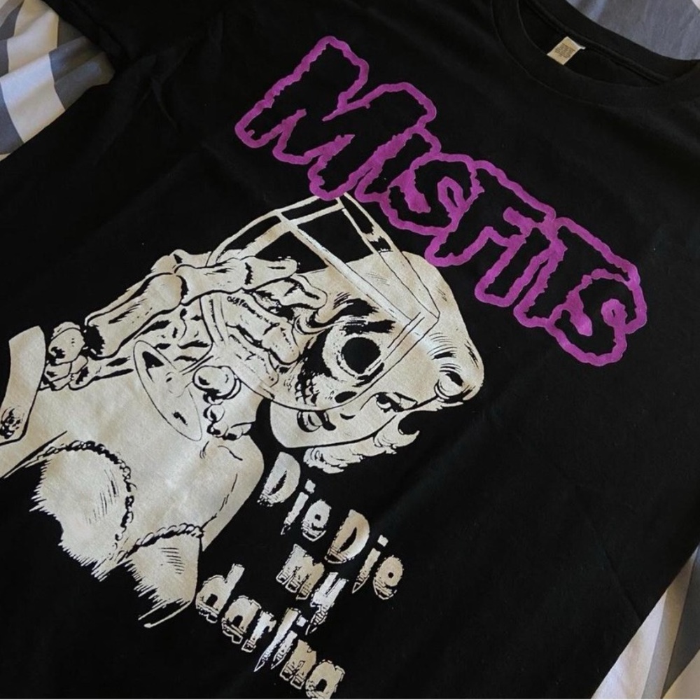 Black Misfits Graphic T-Shirt